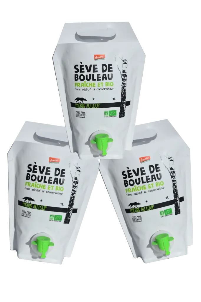 [SP3L01] Sève de bouleau fraîche, demeter, bio (lot de 3)